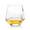 Whisiskey - Whiskey Diamond glazen - 4 whiskey Glazen - 300ml - Whiskey glazen set - Waterglazen - Drinkglazen - Glas -