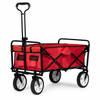 Multistore Bolderkar opvouwbaar 100L en 80kg draagkracht - strandkar - bolderwagen - rood