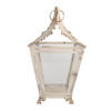 Clayre & Eef Lantaarn 26x26x47 cm Beige IJzer Glas Beige