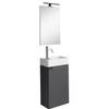 Badplaats Toiletmeubel Apollo 40cm met spiegel en LED - antraciet