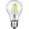 LED Lamp - Filament - Trion Limpo - E27 Fitting - 8W - Warm Wit 2700K - Dimbaar - Transparent Helder - Glas