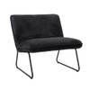 Bronx71 Scandinavische fauteuil Merle zwart stof gemêleerd.