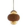 Light & Living - Hanglamp CETARA - Ø33x38cm - Bruin