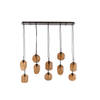 Light & Living - Hanglamp MEZZA - 120x18x23cm - Bruin