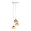 Light & Living - Hanglamp BISHO - Ø30x14cm - Bruin