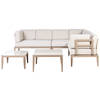 Beliani RIMA III - Loungeset-Beige-Aluminium