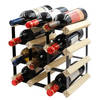 Vinata Cervo wijnrek - blank - 12 flessen - wijnrekken - flessenrek - wijnrek hout metaal - wijnrek staand - wijn rek -