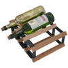 Vinata Liro wijnrek - mahonie - 6 flessen - wijnrekken - flessenrek - wijnrek hout metaal - wijnrek staand - wijn rek -