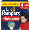 Pampers - Night Pants - Maat 4 - Mega Maandbox - 240 stuks - 9/15 KG