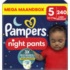 Pampers - Night Pants - Maat 5 - Mega Maandbox - 240 stuks - 12/17 KG
