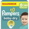 Pampers - Baby Dry - Maat 6 - Maandbox- 144 luiers - 13/18 KG