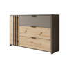 Meubella Dressoir Roma - Grijs - Eiken - 125 cm