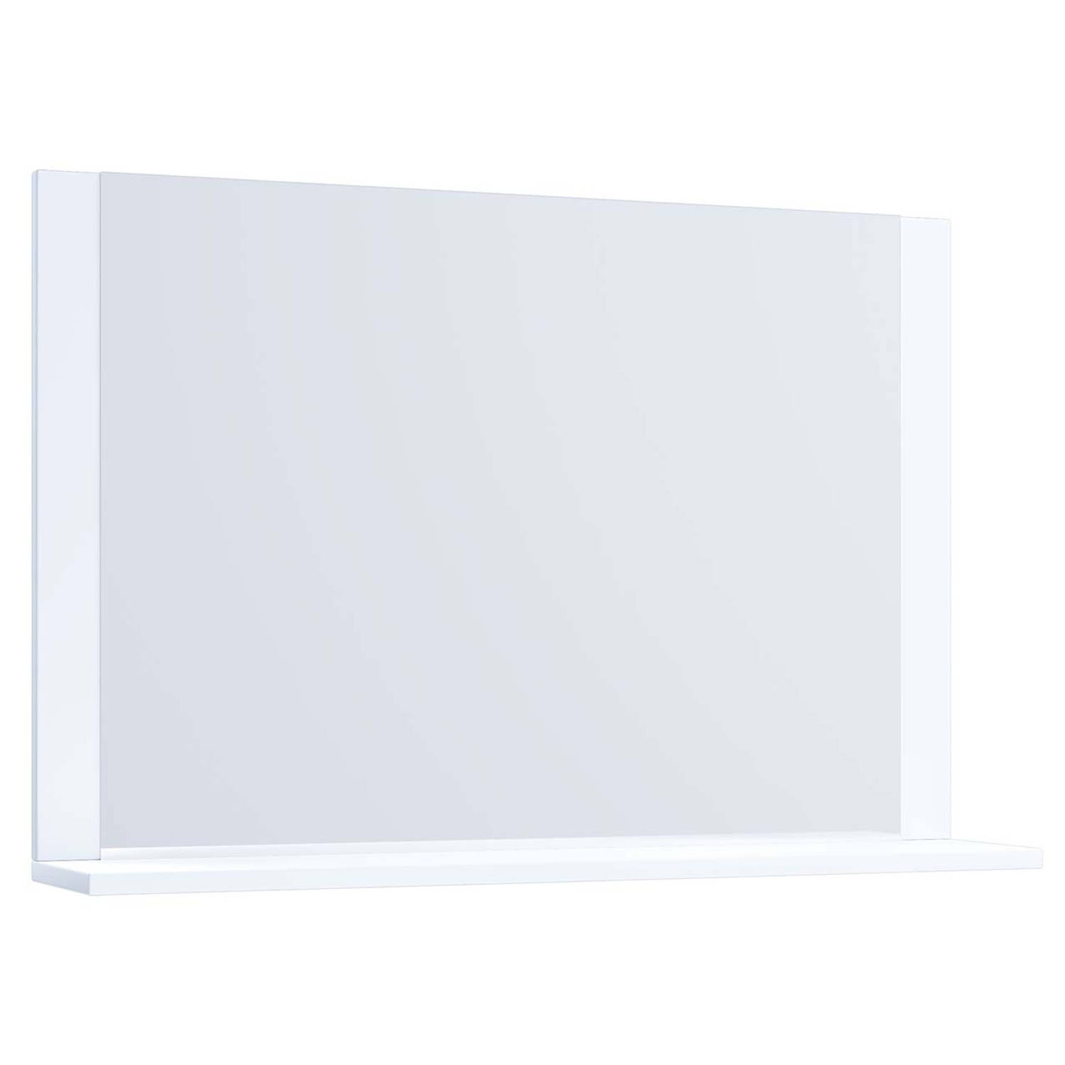 VCB10 Maxi spiegelkast , badkamerspiegel met 1 plank wit.