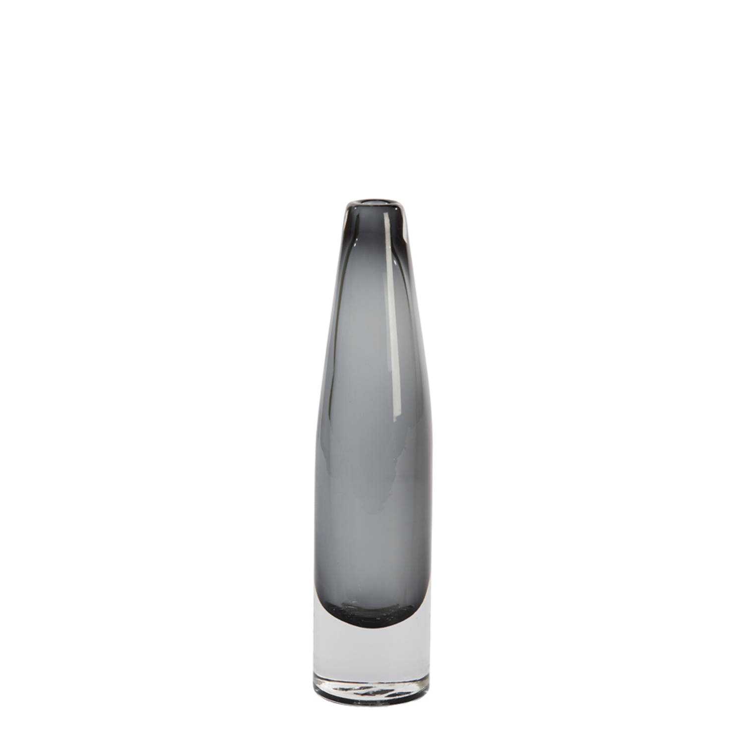 Vaas Ø7,5x30,5 cm ESTUA glas grijs