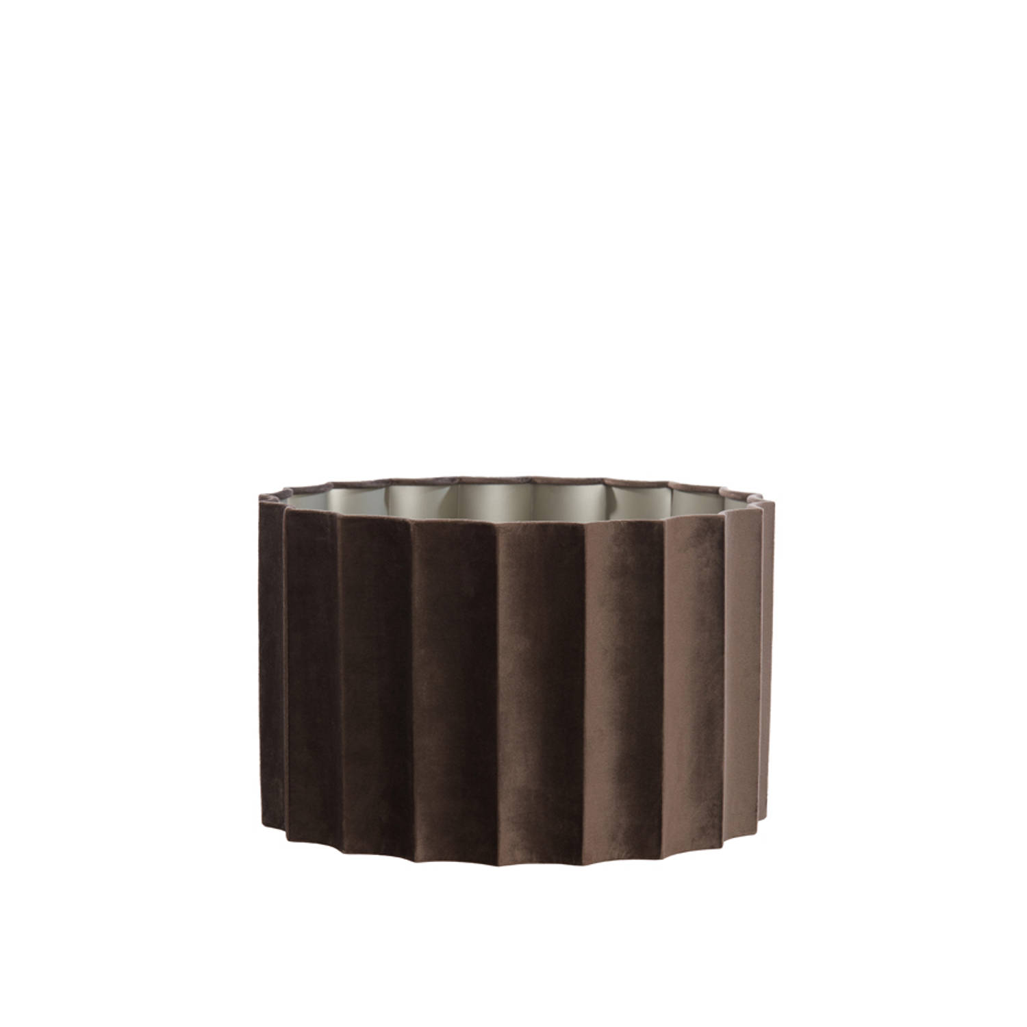 Light&living Kap cilinder 35-35-22 cm DISLI velvet donker bruin