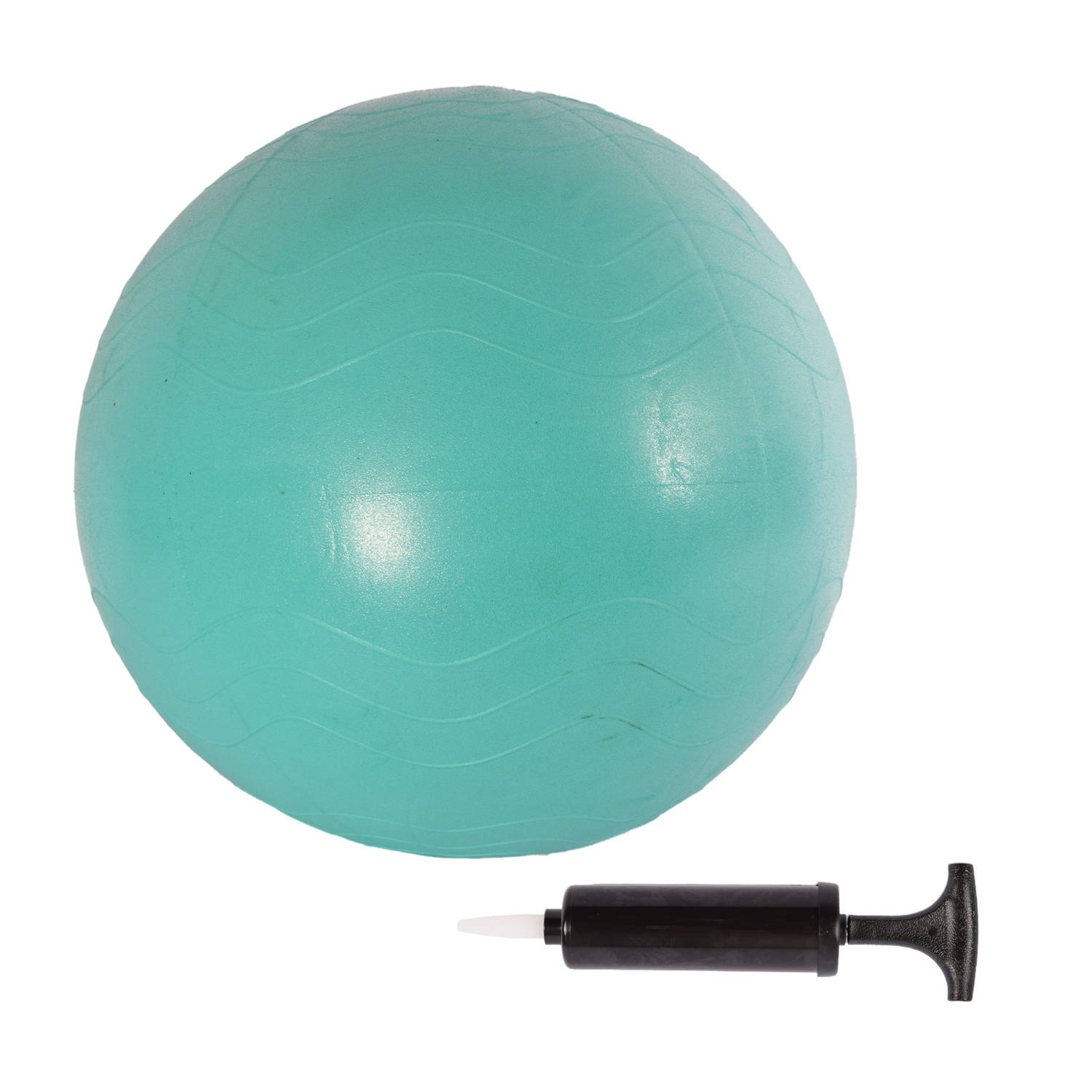 Duurzame PVC Gymball in Groen & Munt 65cm Diameter Anti-Burst Yoga Bal Fitnessbal voor Yoga Pilates 