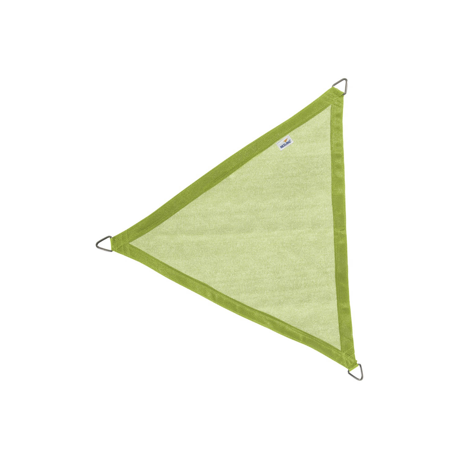 Nesling Coolfit schaduwdoek driehoek Lime 3,6 x 3,6 x 3,6 m.
