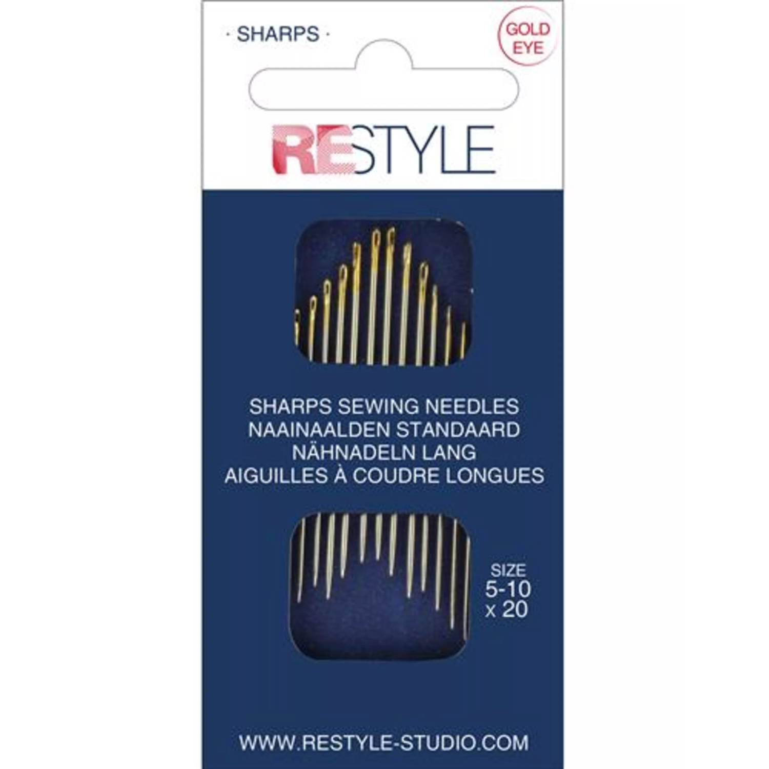 ReStyle 015.10301 Sharps naainaalden standaard 5-10, 20 stuks