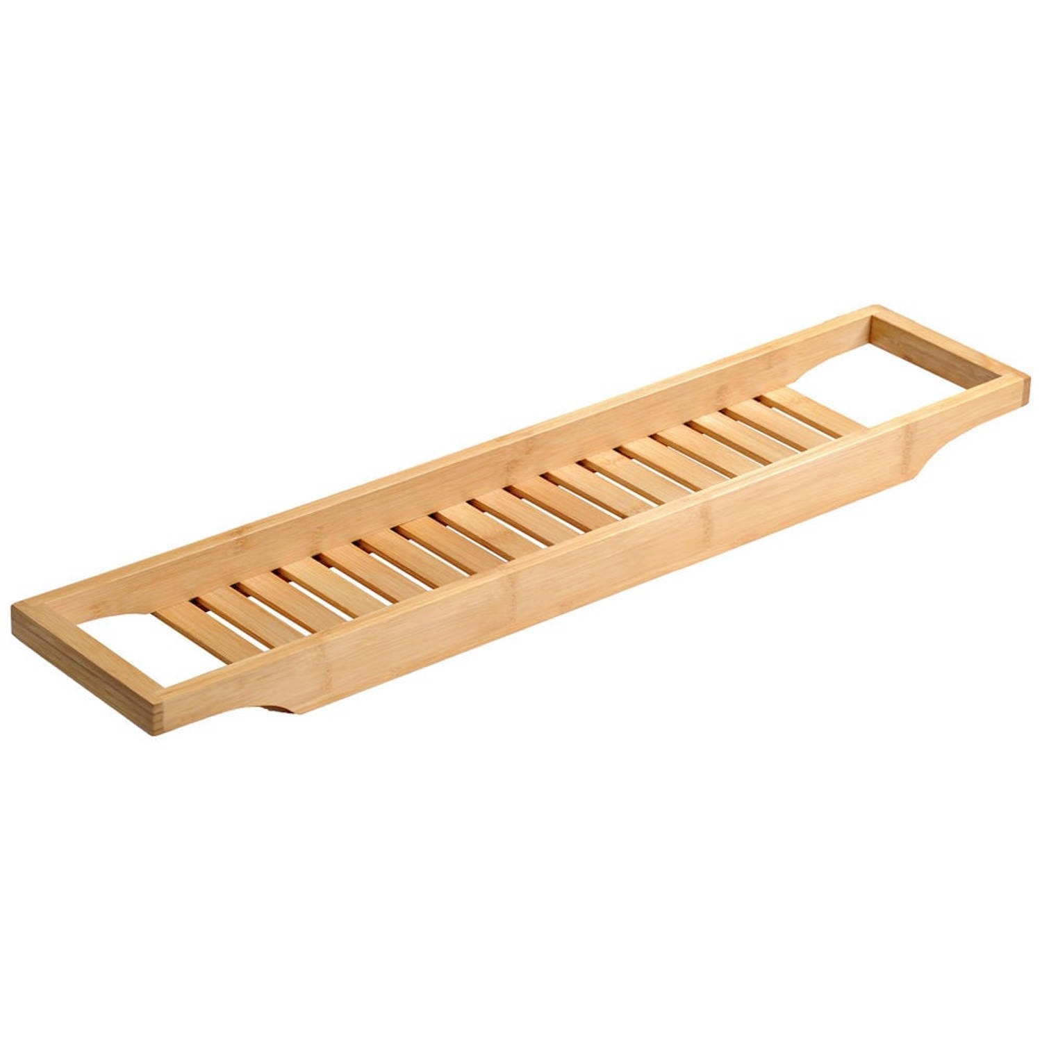 FSC® Badrekje voor over bad - 70 Cm lang - FSC® Bamboe hout - Badrek - Badplank - Badbrug - Basic bad tafeltje voor in bad