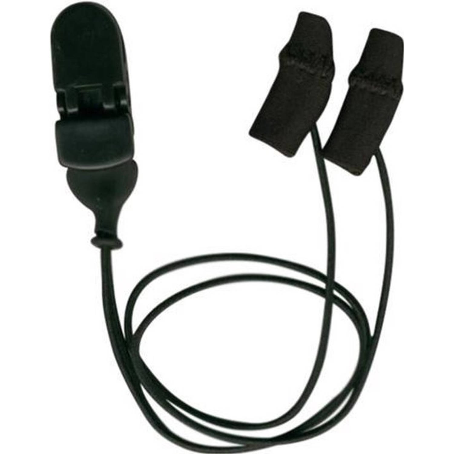 Ear Gear Mini Zwart met koord hoortoestellen tegen vocht en wind