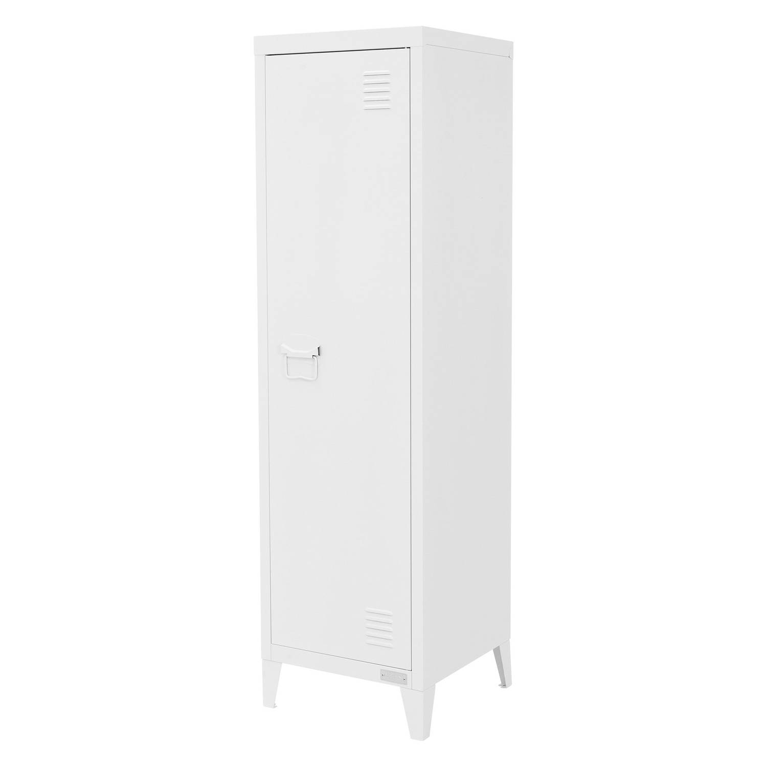 Archiefkast kast 1-deurs 38x38x137,5 cm wit staal ML design