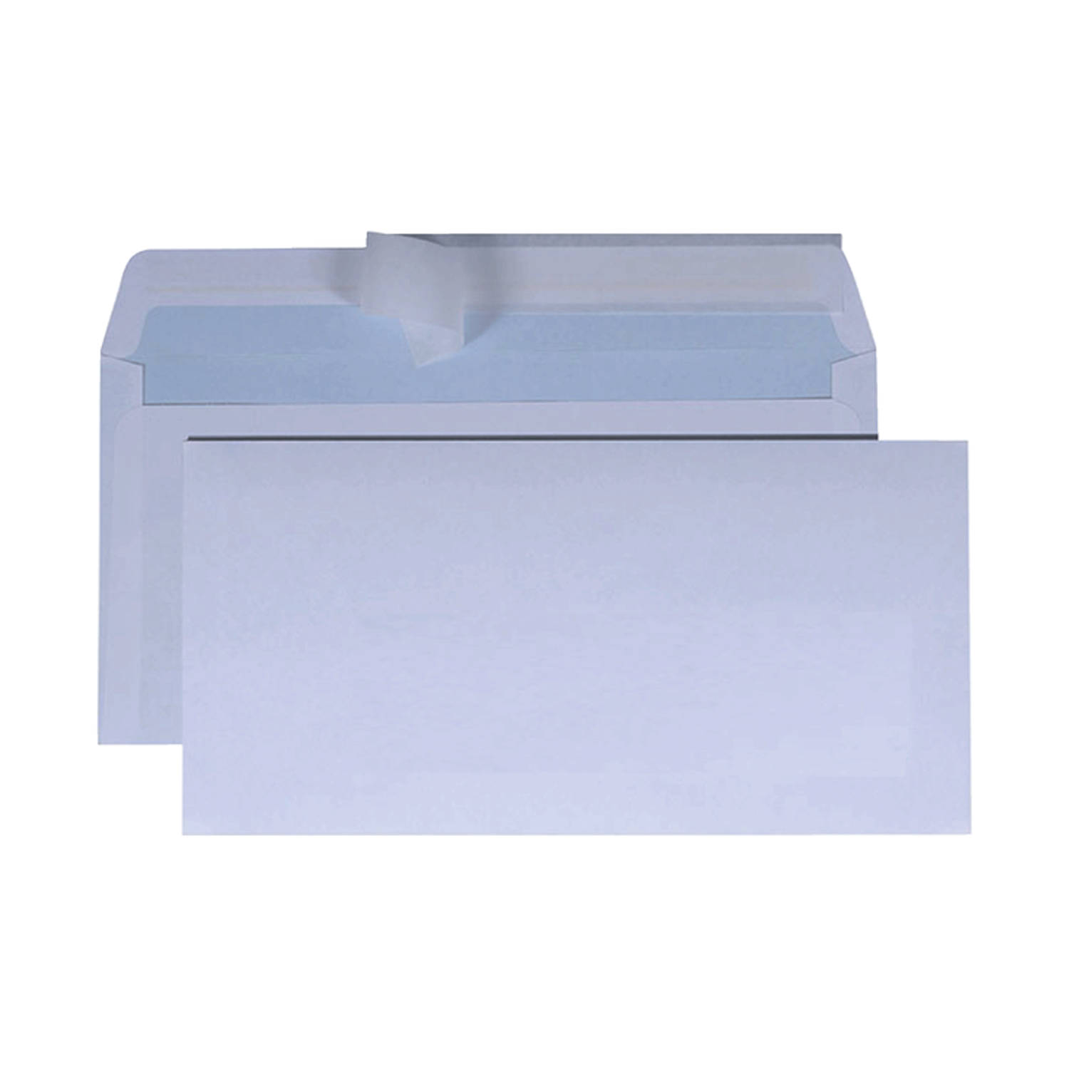 DULA C5-6 Enveloppen Bank envelop 114 x 229 mm 100 stuks zelfklevend met plakstrip 80 Gram