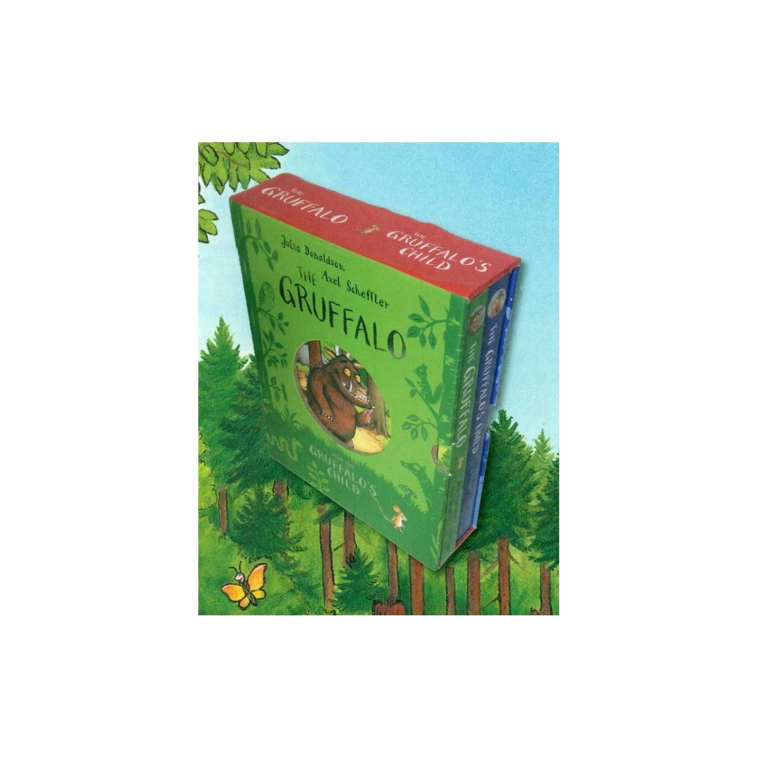 De Gruffalo-Het kind van de Gruffalo kartonboekjes in cassette