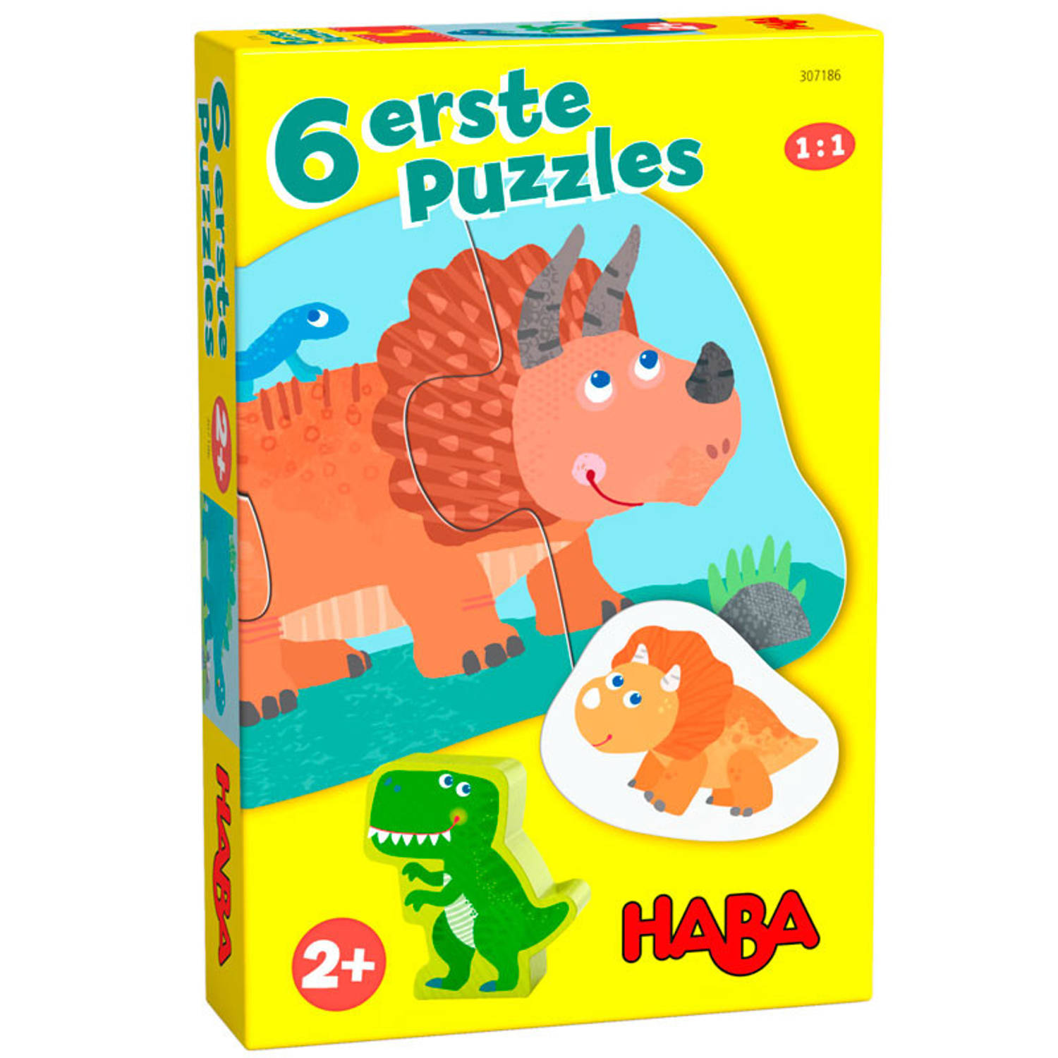Puzzel - Eerste puzzels - Dino's - 2, 2, 3, 3, 4 & 4st.