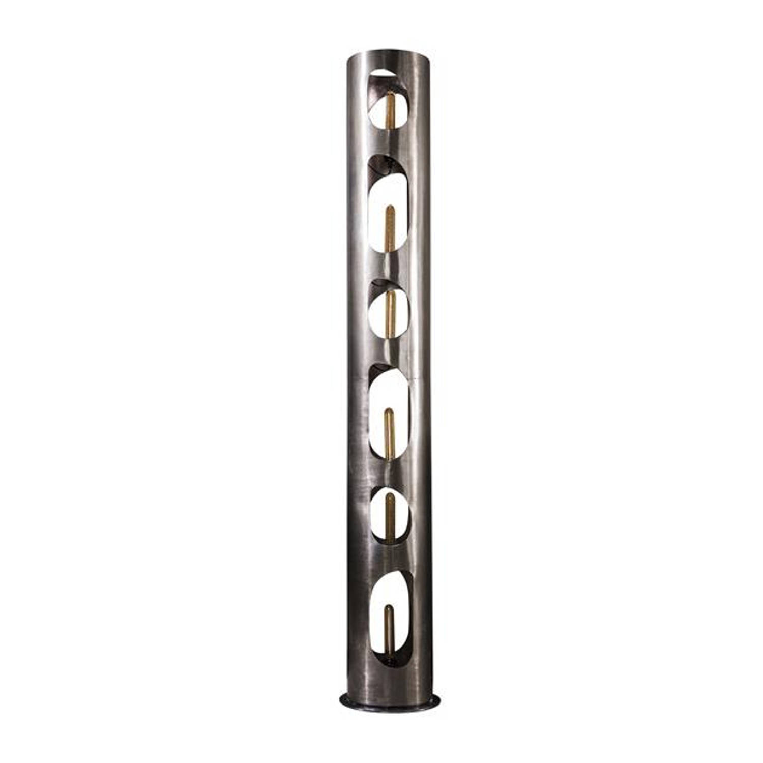 Giga Meubel - Vloerlamp Cilinder - Zwart Metaal - 25x25x187cm