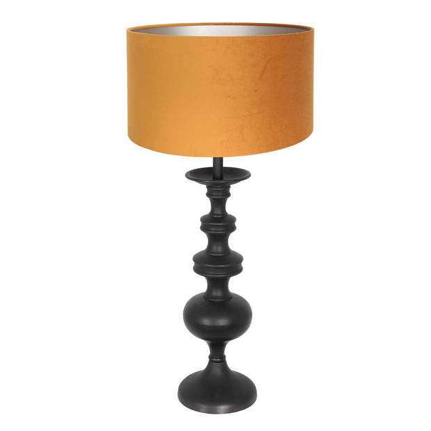 Anne Light and home tafellamp Lyons - zwart - metaal - 40 cm - E27 fitting - 3484ZW