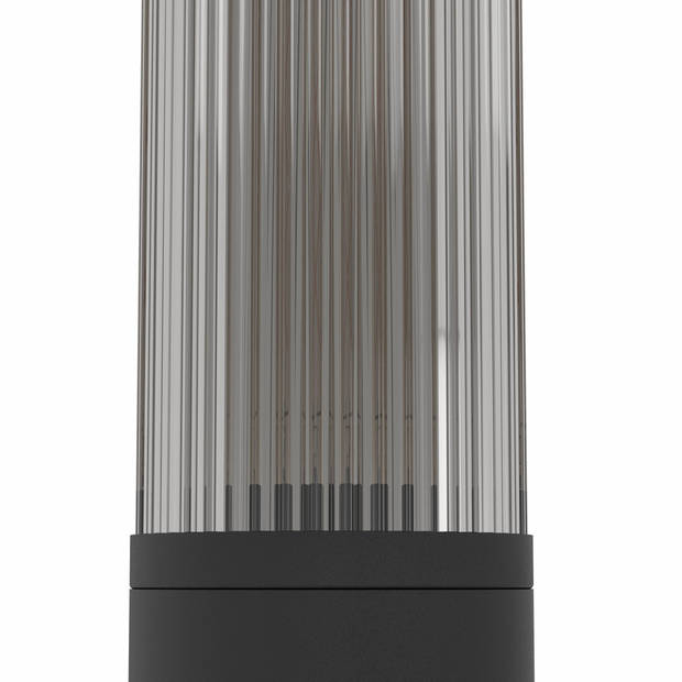 EGLO Salle Sokkellamp - Staande lamp Buiten - E27 - 46,5 cm - Smoke - Zwart