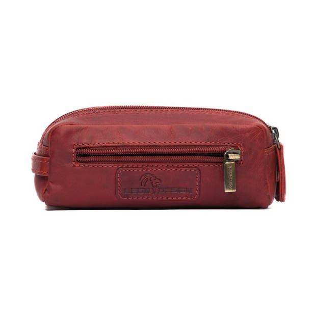 Make up tasje - Make up etui - Rood (Vintage leer)