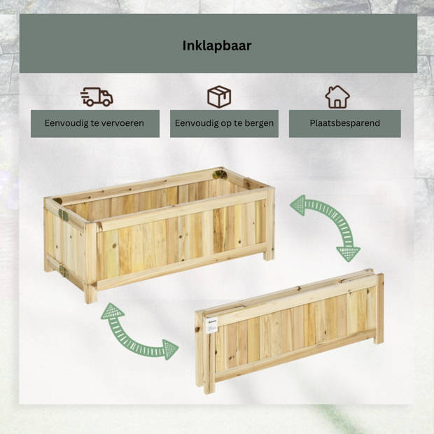 Plantenbakken voor buiten - Plantenbak - Plantenpot - Bloemenbak - 70 cm x 30 cm x 25 cm