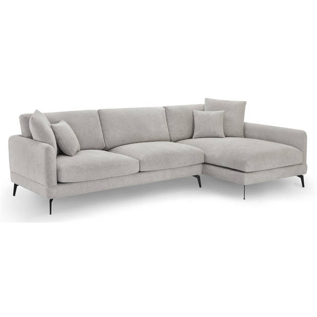 Giga Meubel - Loungebank Rechts Grijs Stof - 290x95x90cm - Zithoogte 48cm