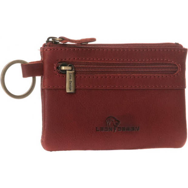 Sleuteletui - Vintage - Leer - Rood (Vintage leer)