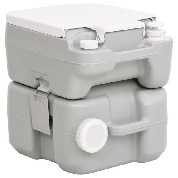 The Living Store Campingtoilet 20L - HDPE 41.5 x 36.5 x 42 cm - T-spoeling