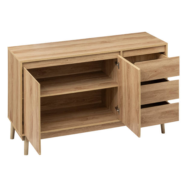 5five Abana Ladekast Dressoir - Buffetkast 39x120x76 cm - Bruin