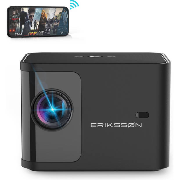 Erikssøn Beamer Prime - Streamen Vanaf Je Telefoon - 6600 Ansi-Lumens - Projector - Mini - Beamers