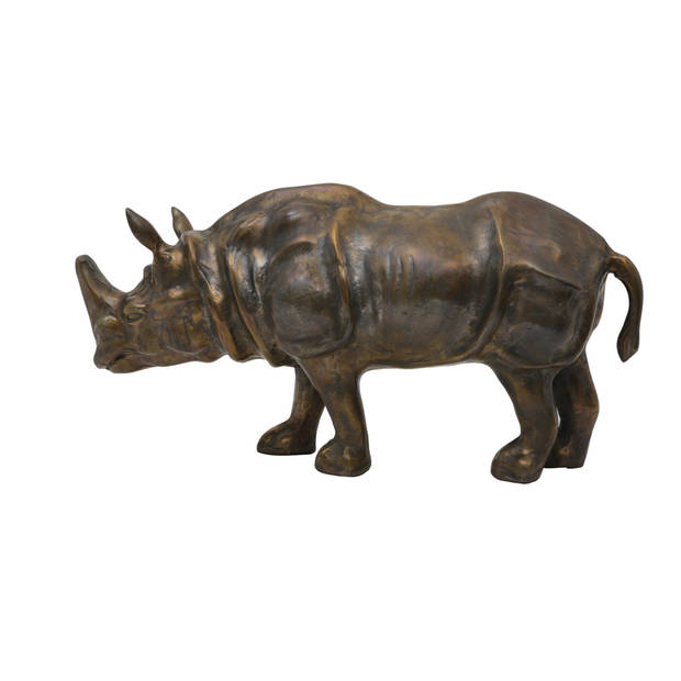 Light & Living - Ornament RHINO - 53x22x24cm - Brons