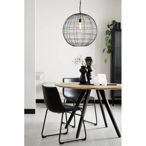 Light & Living - Eettafel MAGNIFERA - Ø140x78cm - Bruin