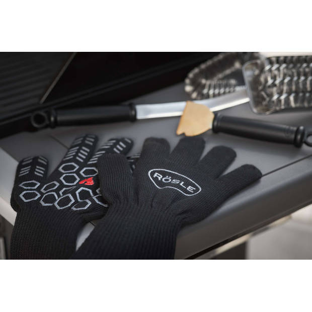 Rösle Barbecue - BBQ Accessoire Premium Barbecue Handschoenen Set van 2 Stuks - Kunststof - Zwart