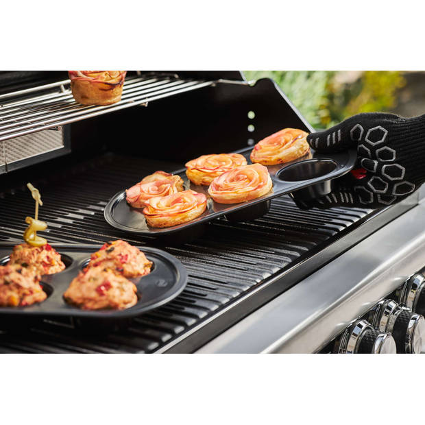 Rösle Barbecue - BBQ Accessoire Premium Barbecue Handschoenen Set van 2 Stuks - Kunststof - Zwart