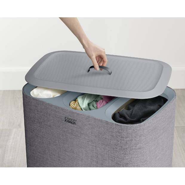 Joseph Joseph - Tota Trio Wasmand 3x30 Liter - Polypropyleen - Grijs