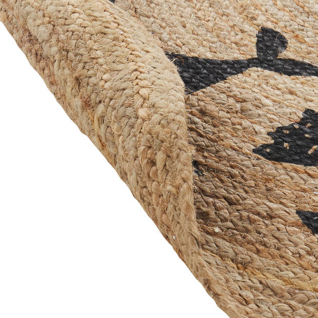 Beliani EARTH - Laagpolig-Beige-Jute