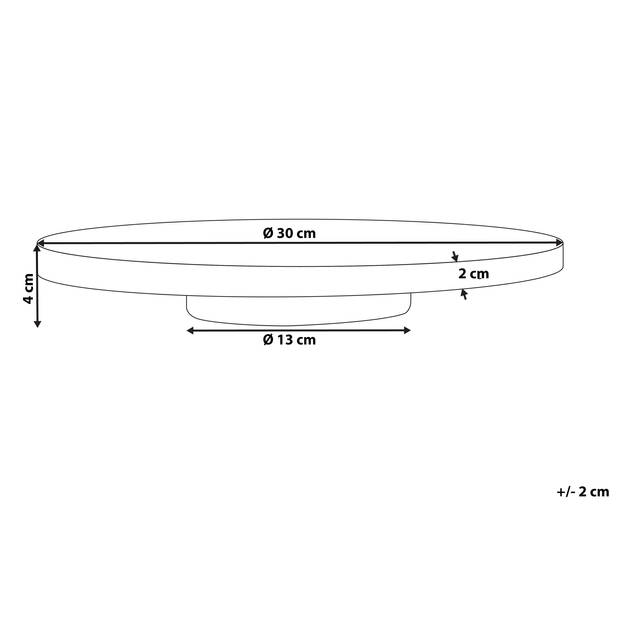 Beliani ASTROS - Blad-Wit-Marmer