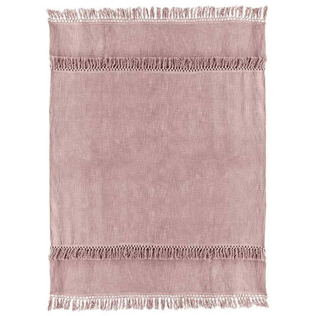 Unique Living - Plaid Saba 130x180cm Old Pink