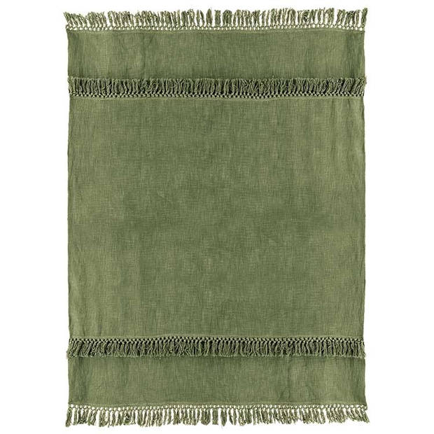 Unique Living - Plaid Saba 130x180cm Olive Green