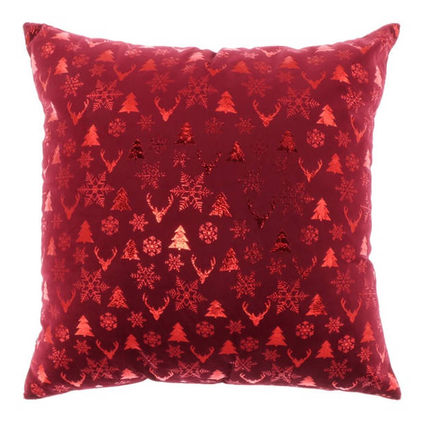 Unique Living Kussen Bernt 45x45cm red