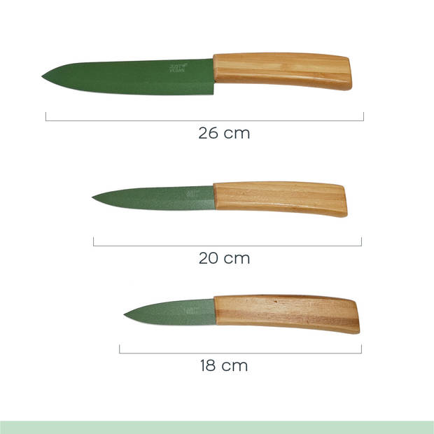 5pcs Keramische Eco Messenset, Universeel Mes, Keukenmes, Snijplank, Messenblok