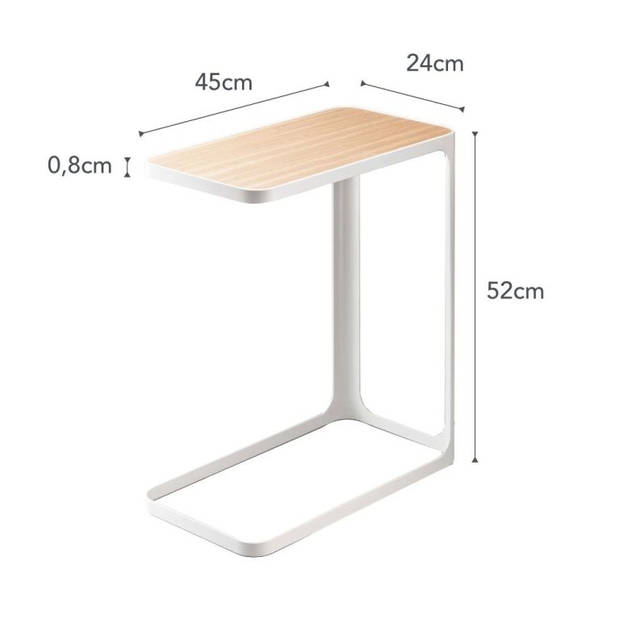 Yamazaki Bijzettafel - Frame - Wit